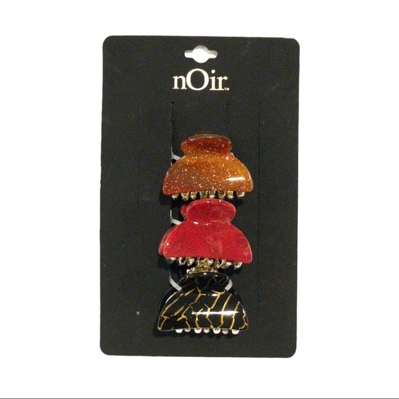 NEW nOir 2 Pack 1.5" Hair Clip Set - Picture 1 of 2